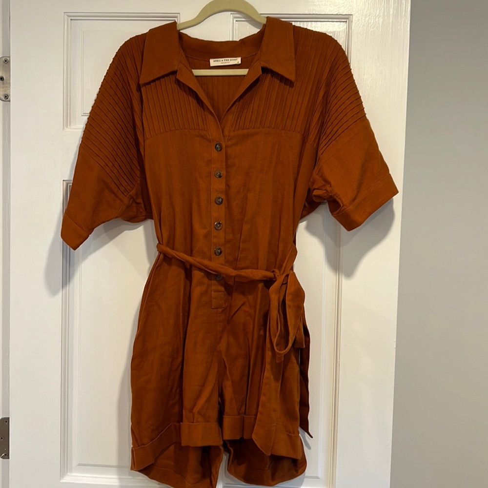 NWOT Spell Rani Romper, Copper, XS